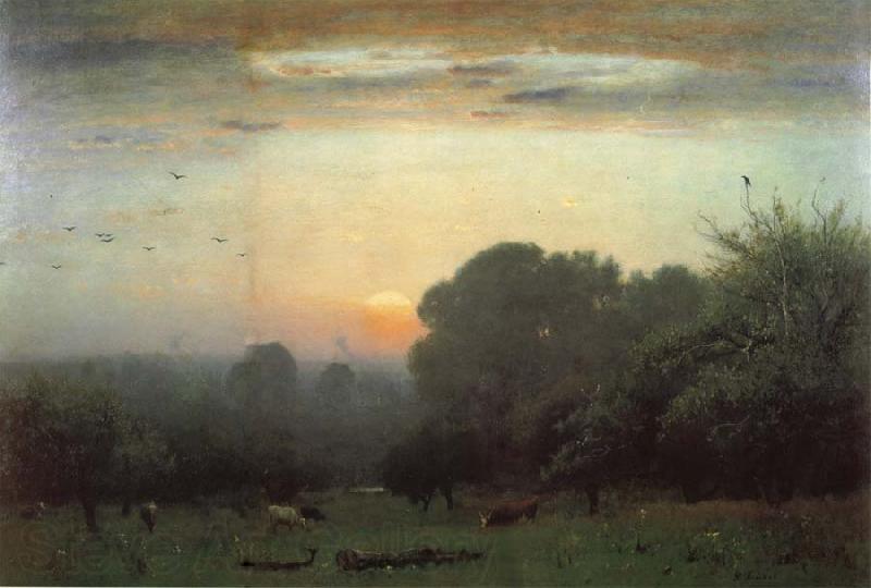 George Inness Morgen Norge oil painting art